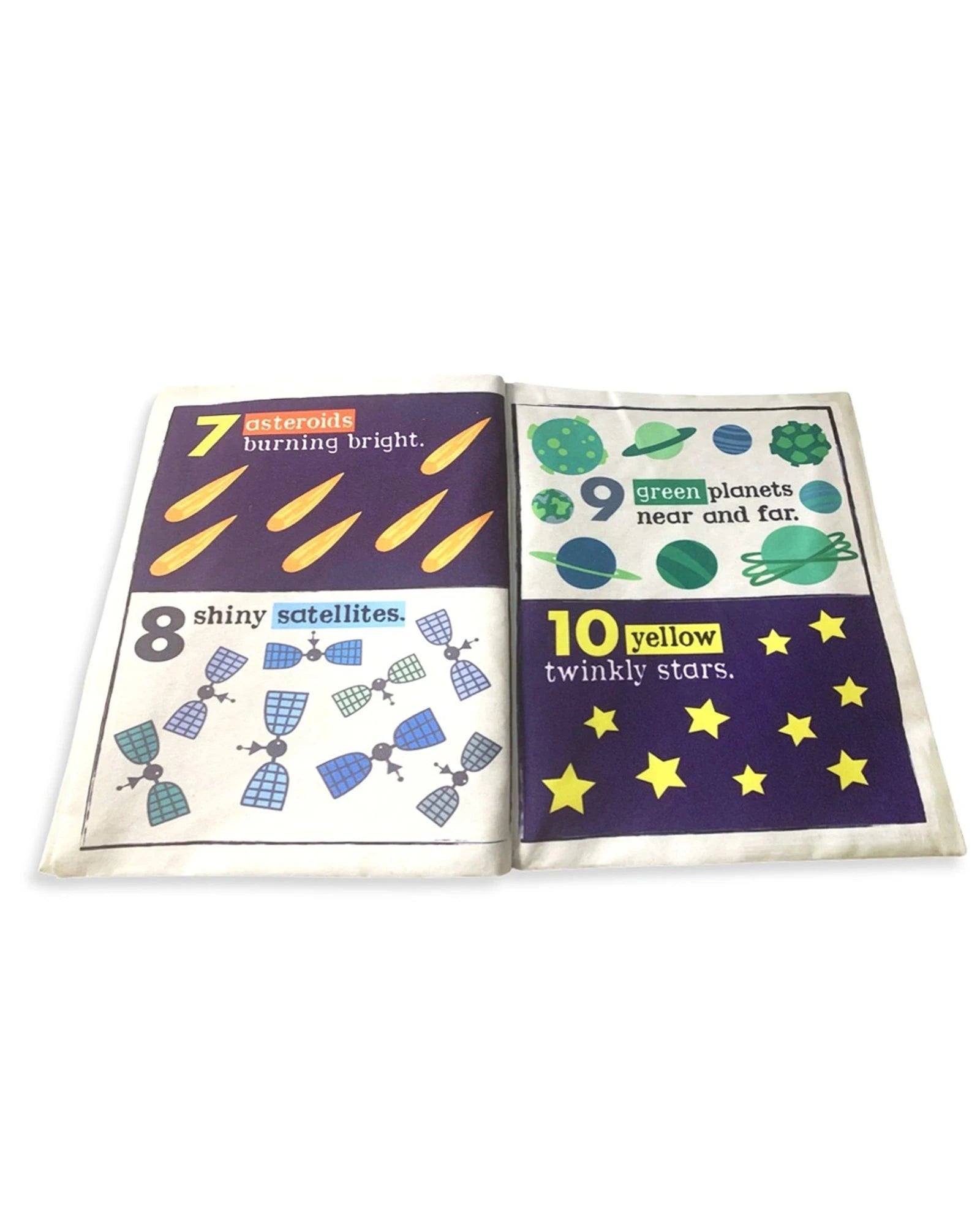 Jo & NicS Crinkly Cloth Books - Space Count