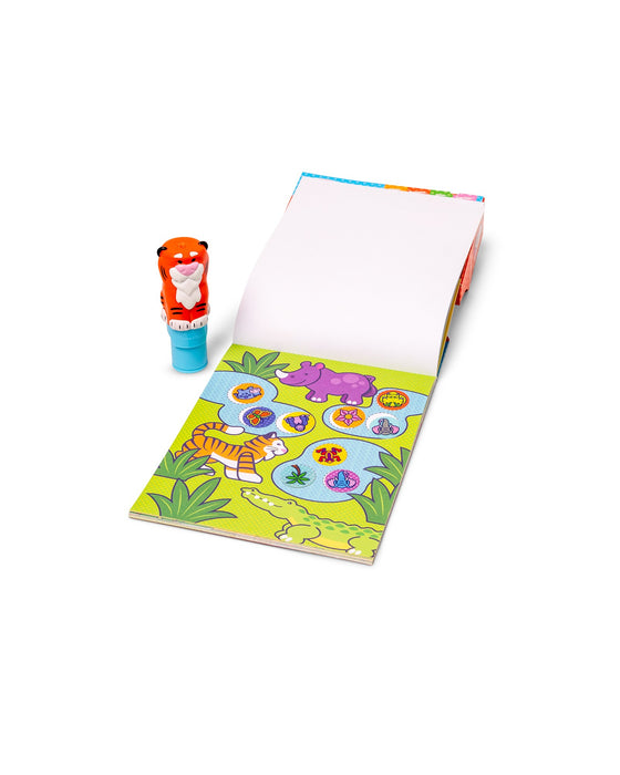 Melissa and Doug Sticker Wow Sticker Stamper And Activity Pad Tiger