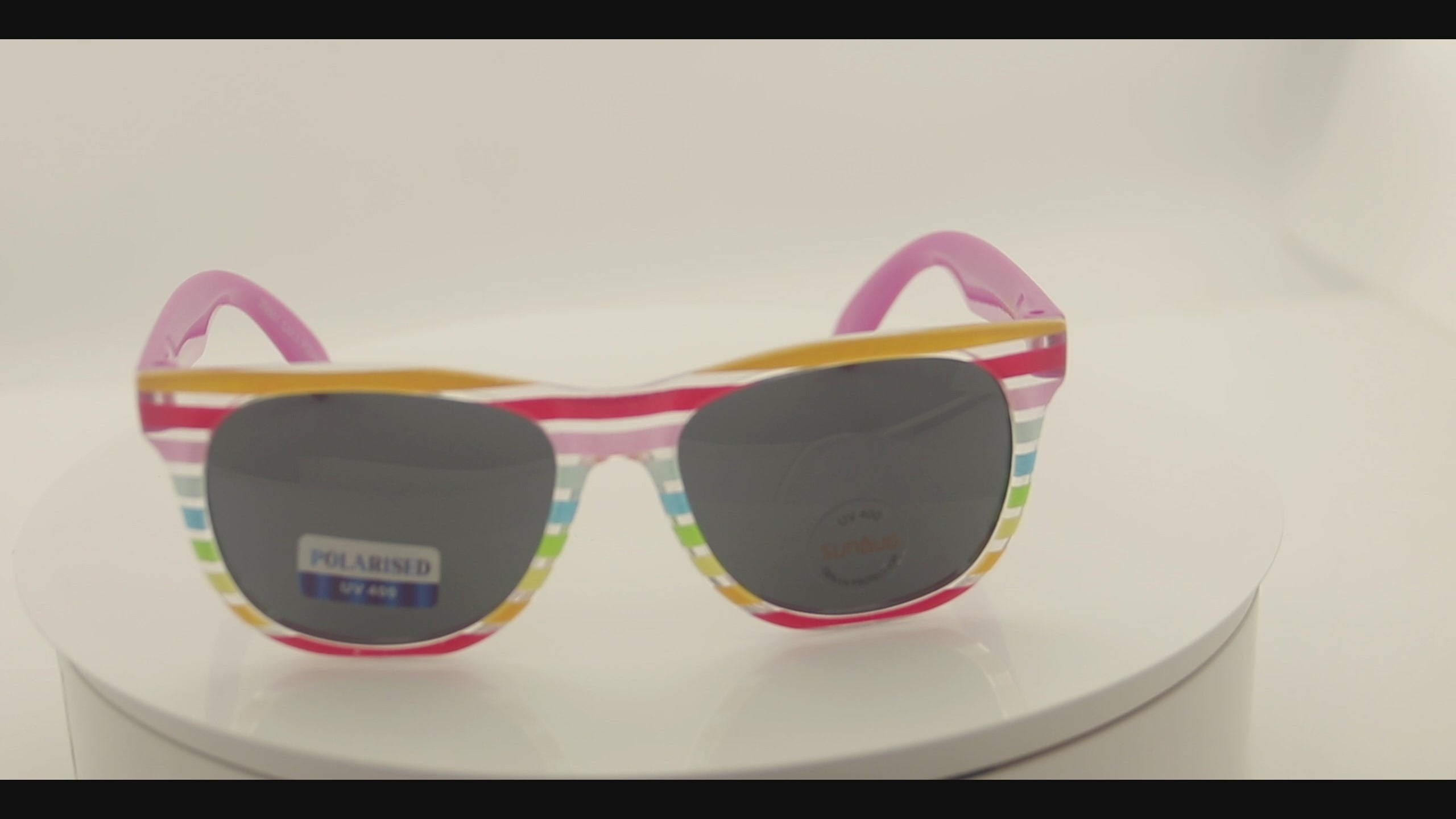 Sunbug Candy Stripe Ways Polarised Sunglasses
