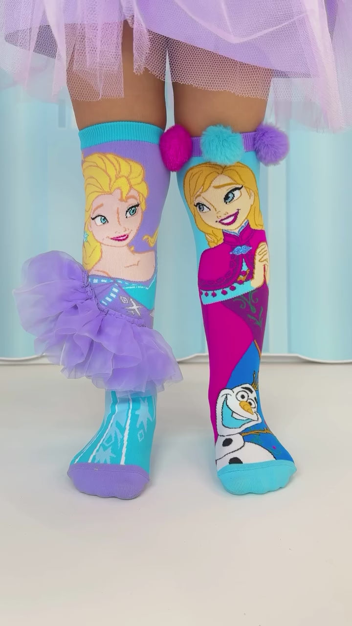 MADMIA Elsa & Anna Socks Toddler Ages 3-5