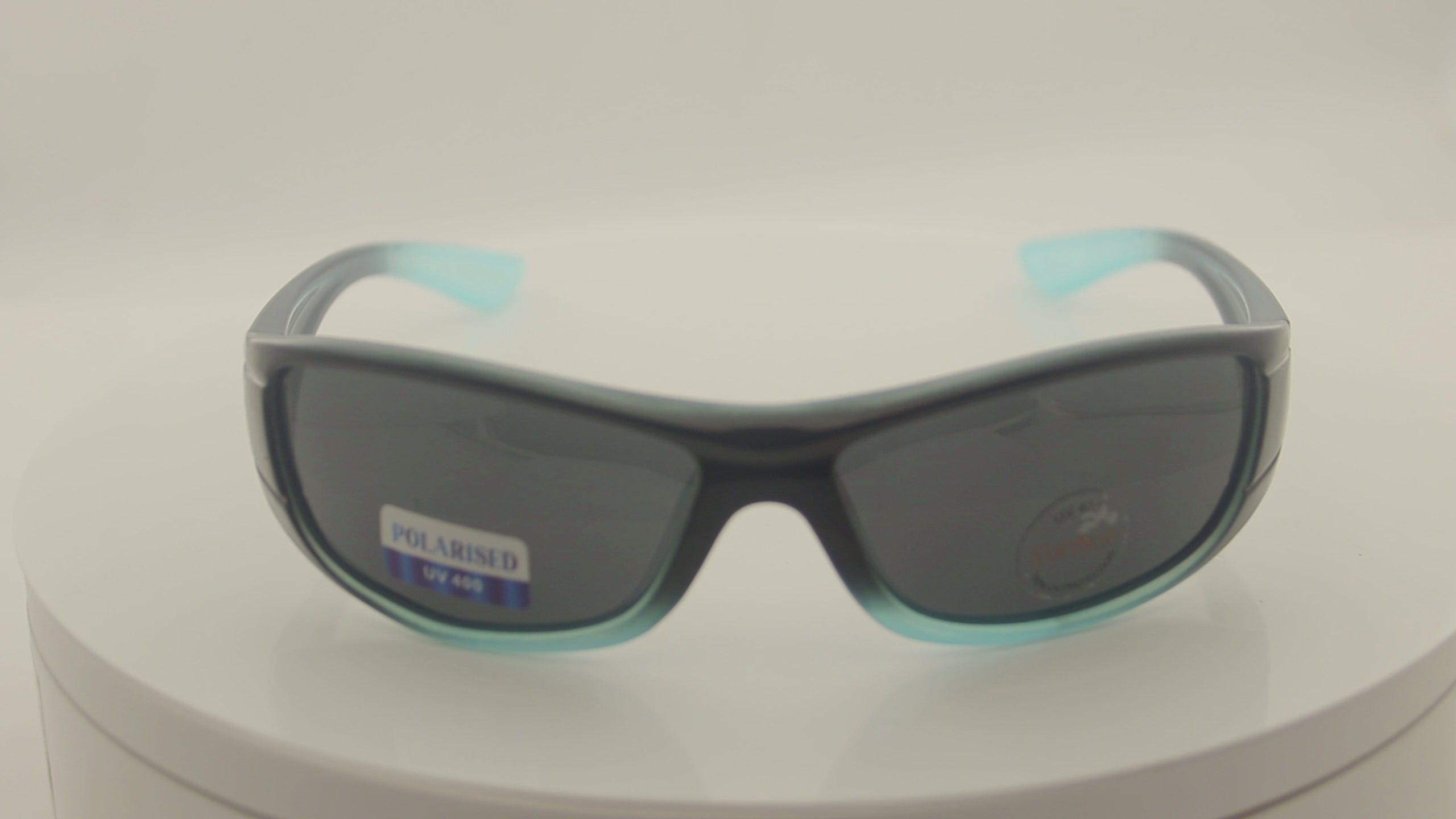 Frosted Blue Wraps Polarised Sunglasses