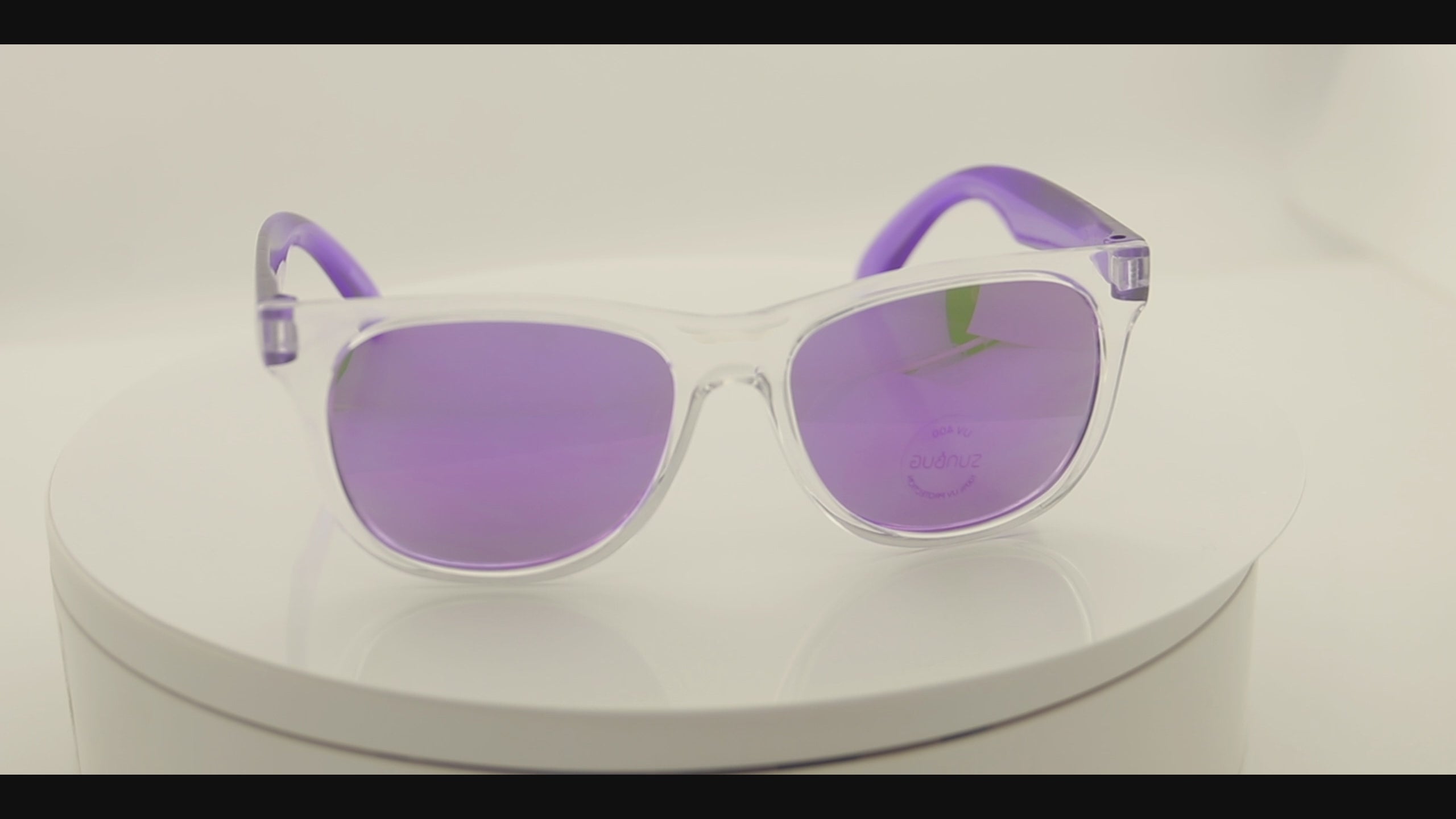 Transparent Purple Ways Sunglasses