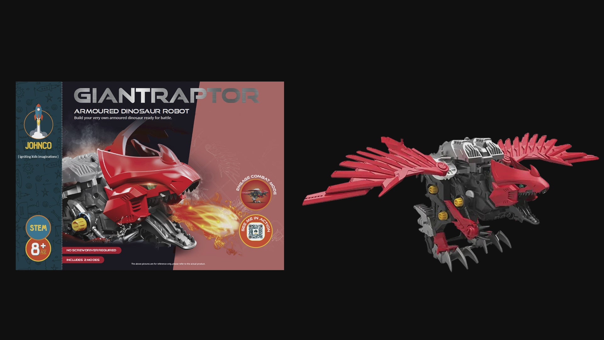 Johnco Giantraptor Armoured Dinosaur Robot