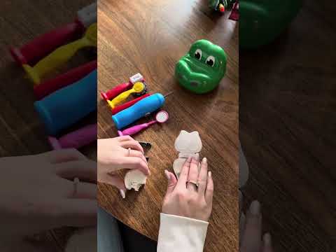 Icando Crocodile Dentist Dough Playset