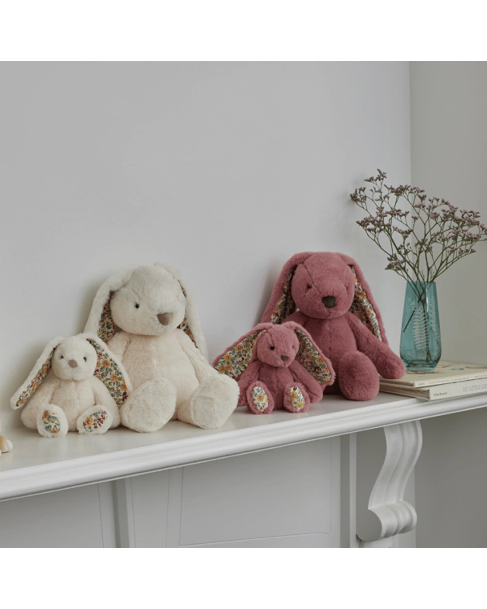 Floral Raspberry Bunny Medium