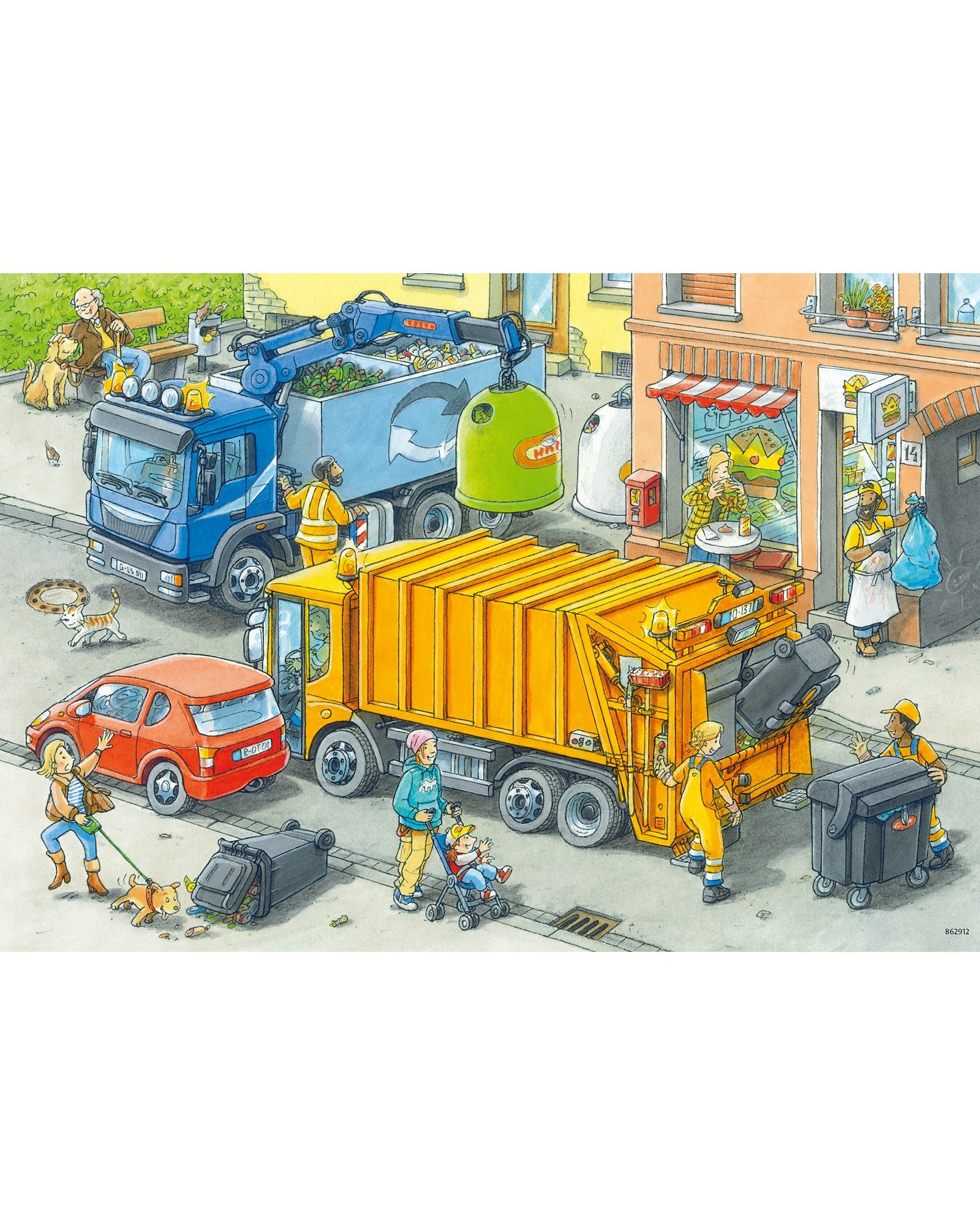 Ravensburger Working Trucks Puzzle 2X24 Piece