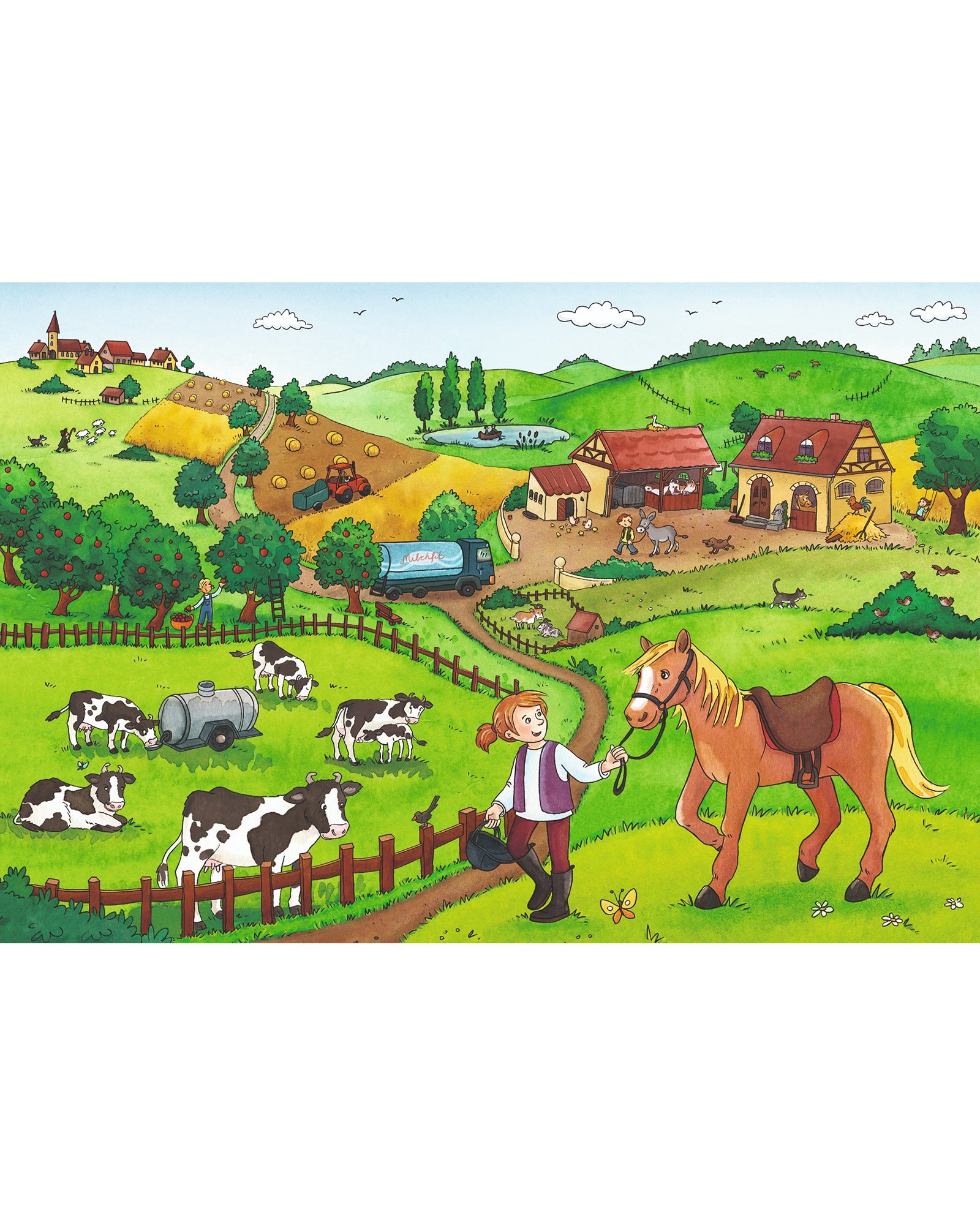 Ravensburger Working On The Farm Puzzle 2X12 Piece