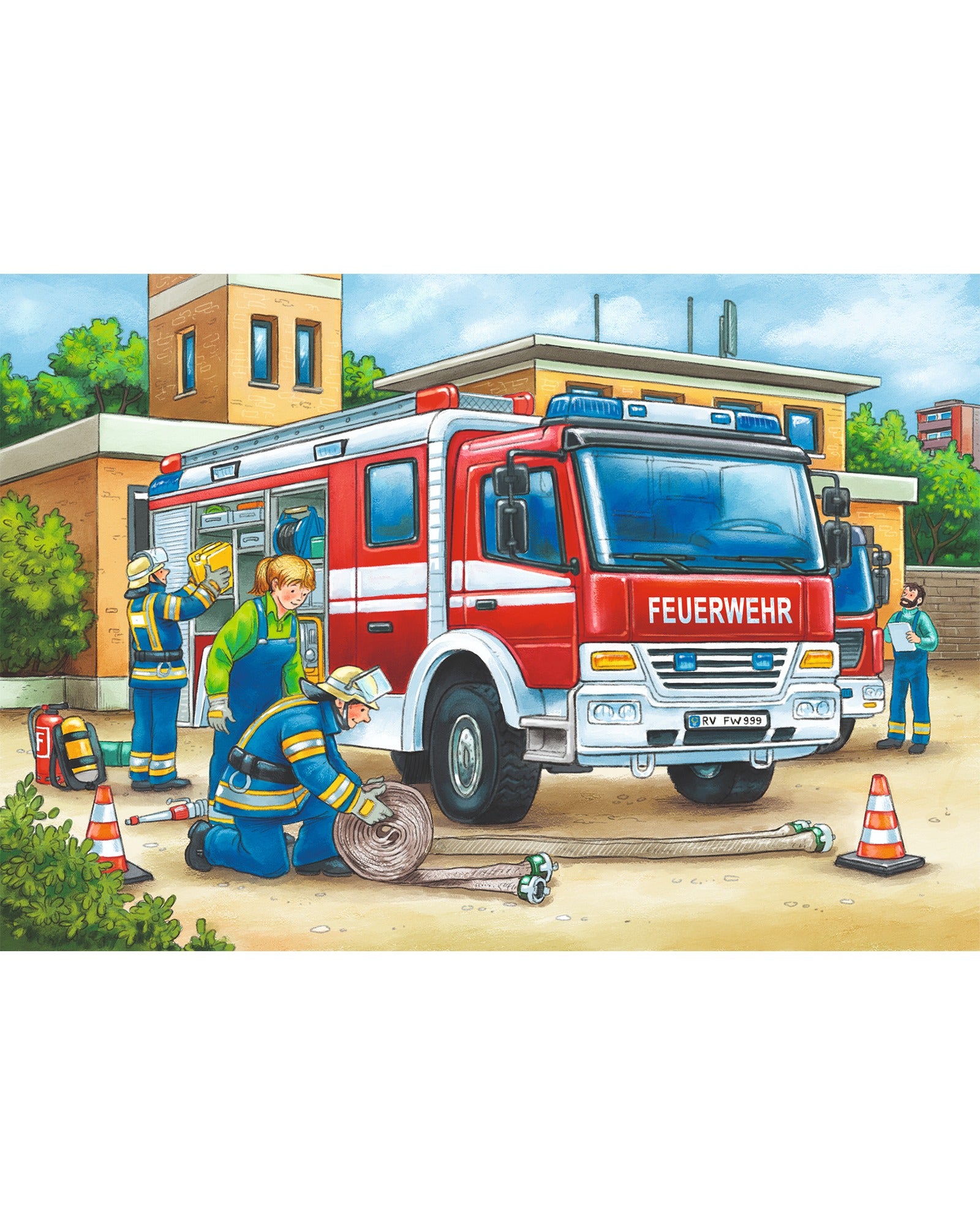 Ravensburger Police And Firefighters Puzzle 2X12 Piece