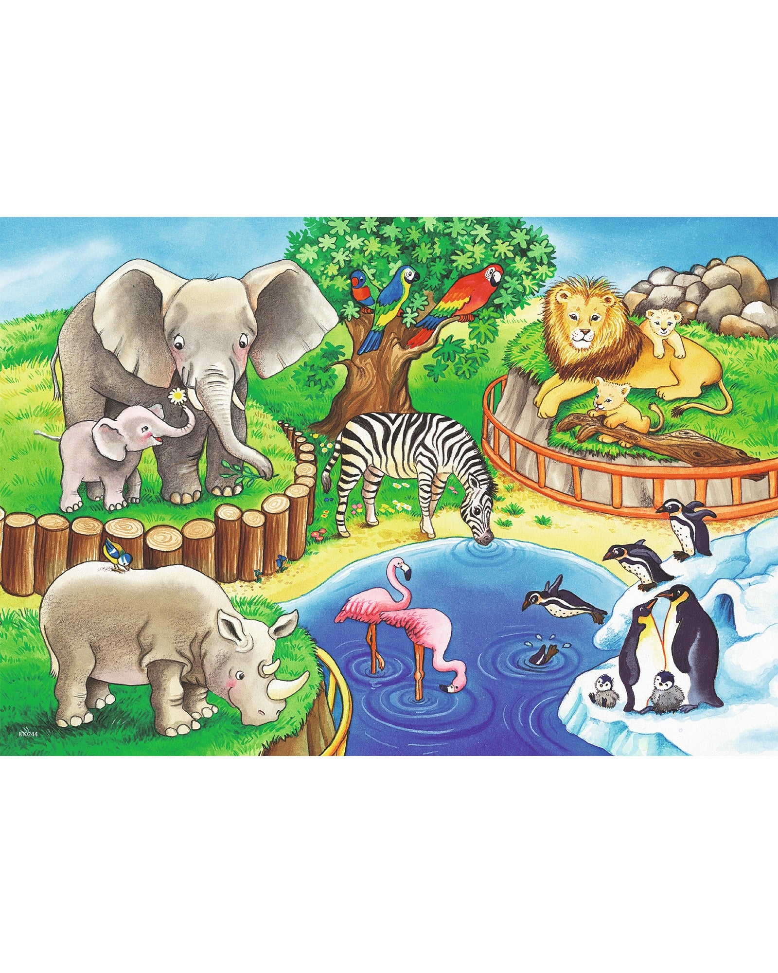 Ravensburger Animals In The Zoo Puzzle 2X12 Piece