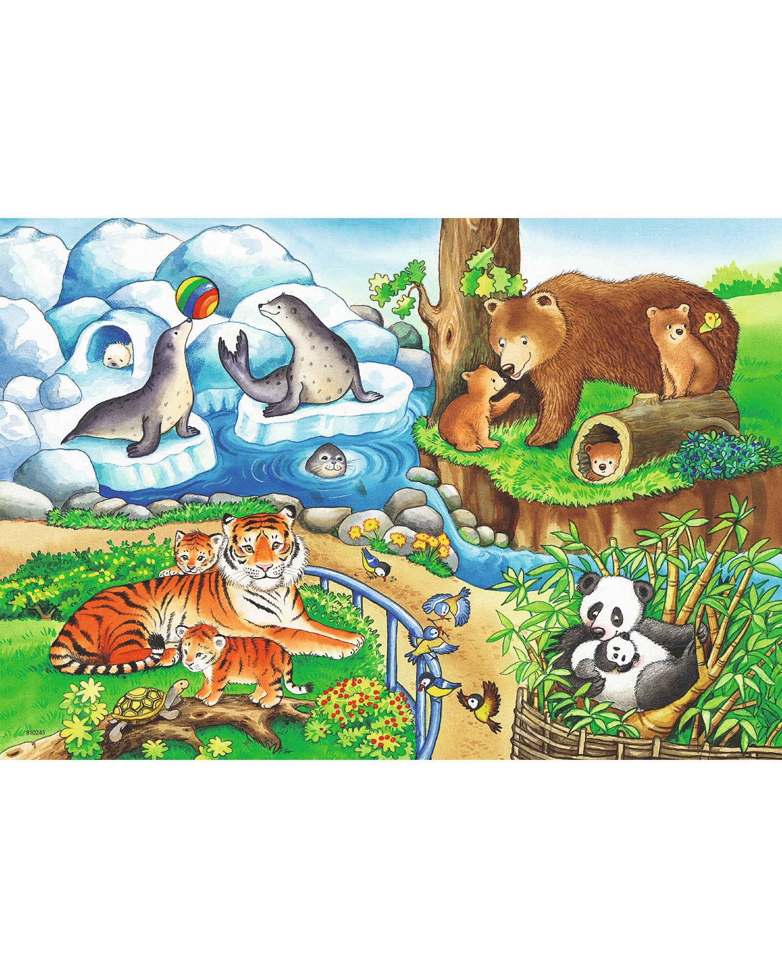 Ravensburger Animals In The Zoo Puzzle 2X12 Piece