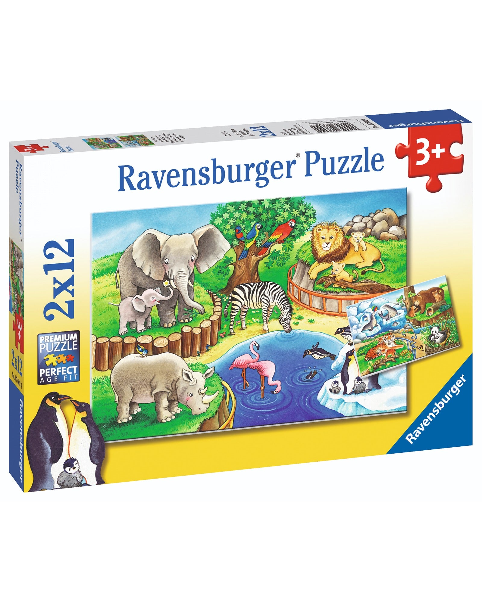 Ravensburger Animals In The Zoo Puzzle 2X12 Piece