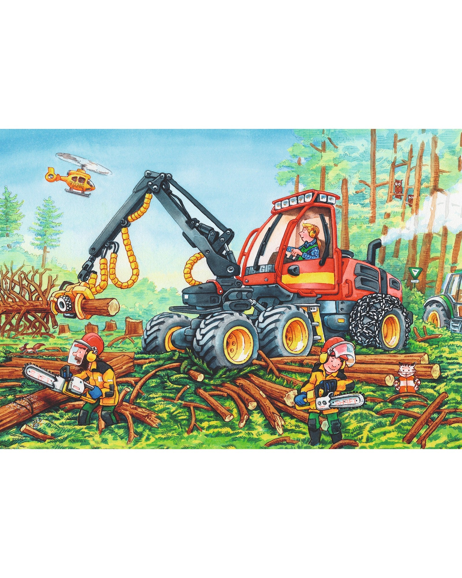 Ravensburger Diggers At Work Puzzle 2X24 Piece