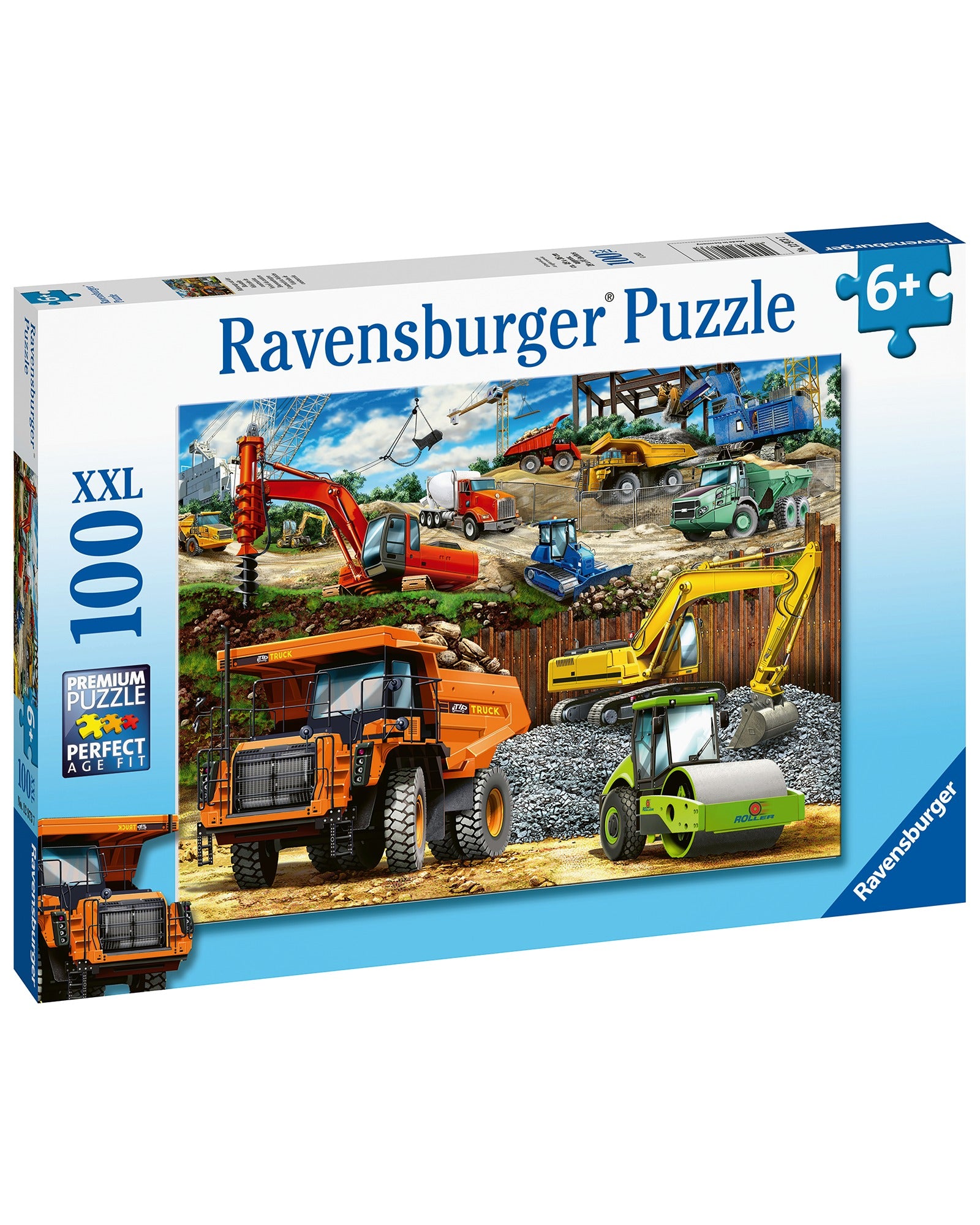 Ravensburger Construction Vehicles Puzzle 100 Piece