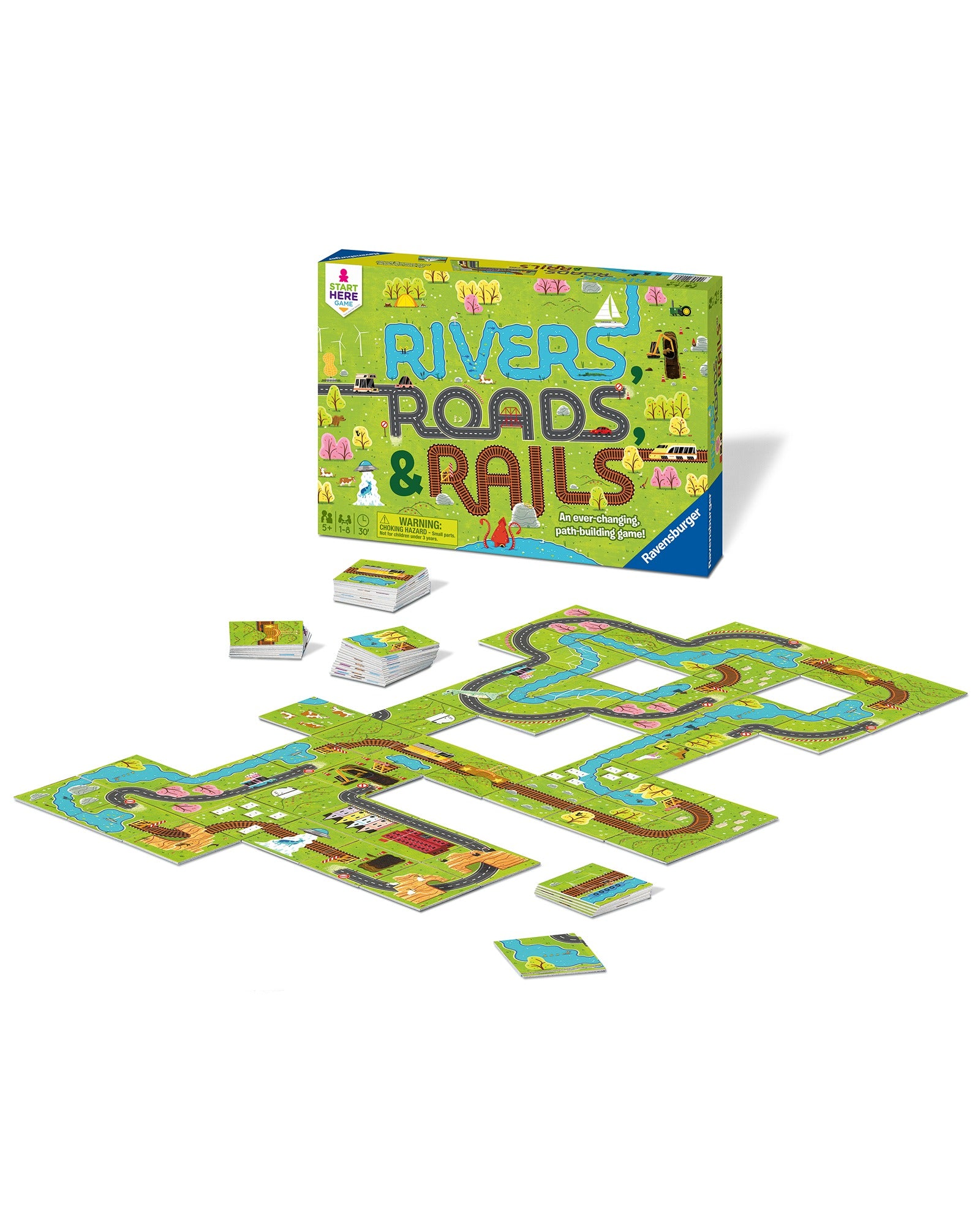 Ravensburger Rivers Roads And Rails Game