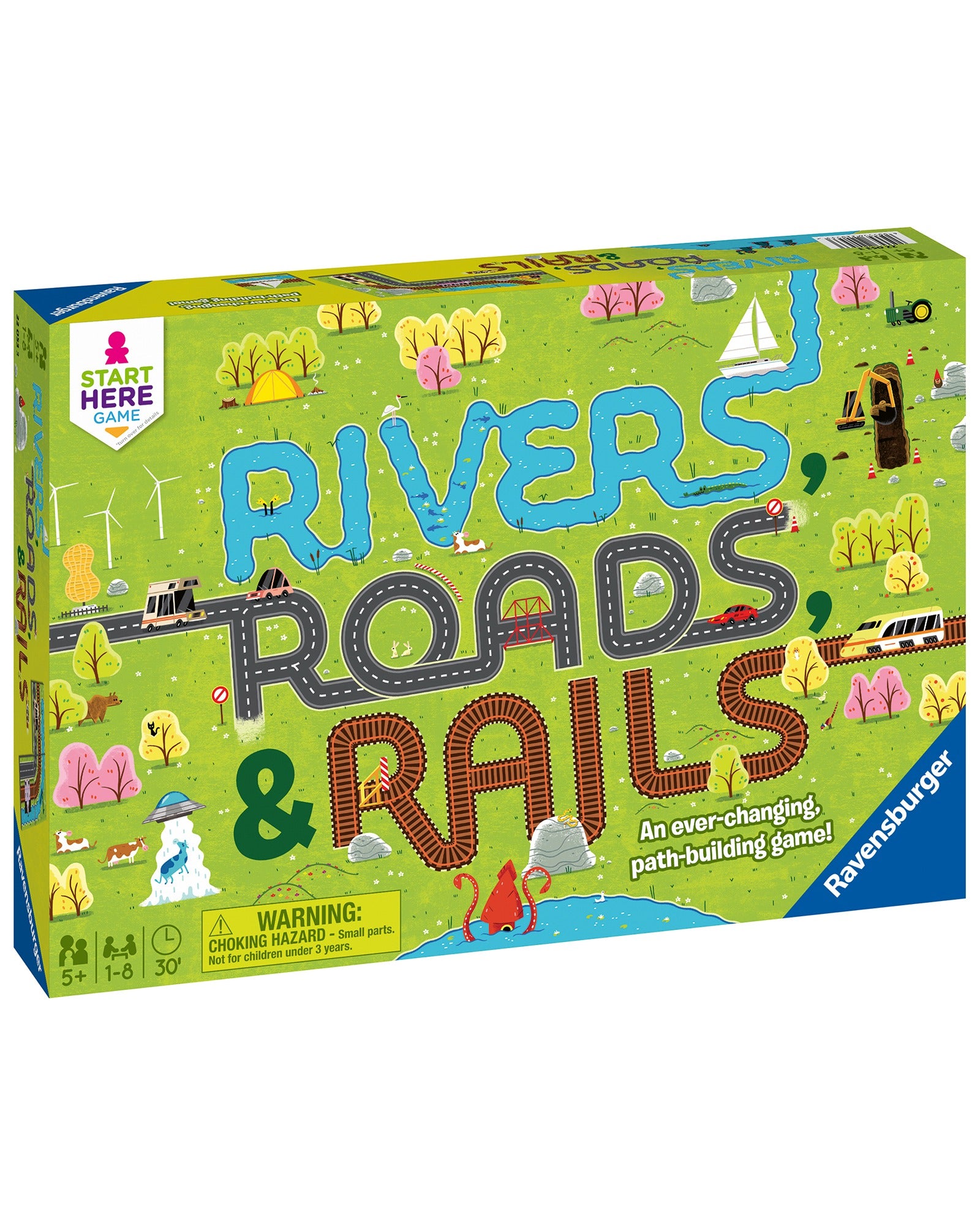 Ravensburger Rivers Roads And Rails Game