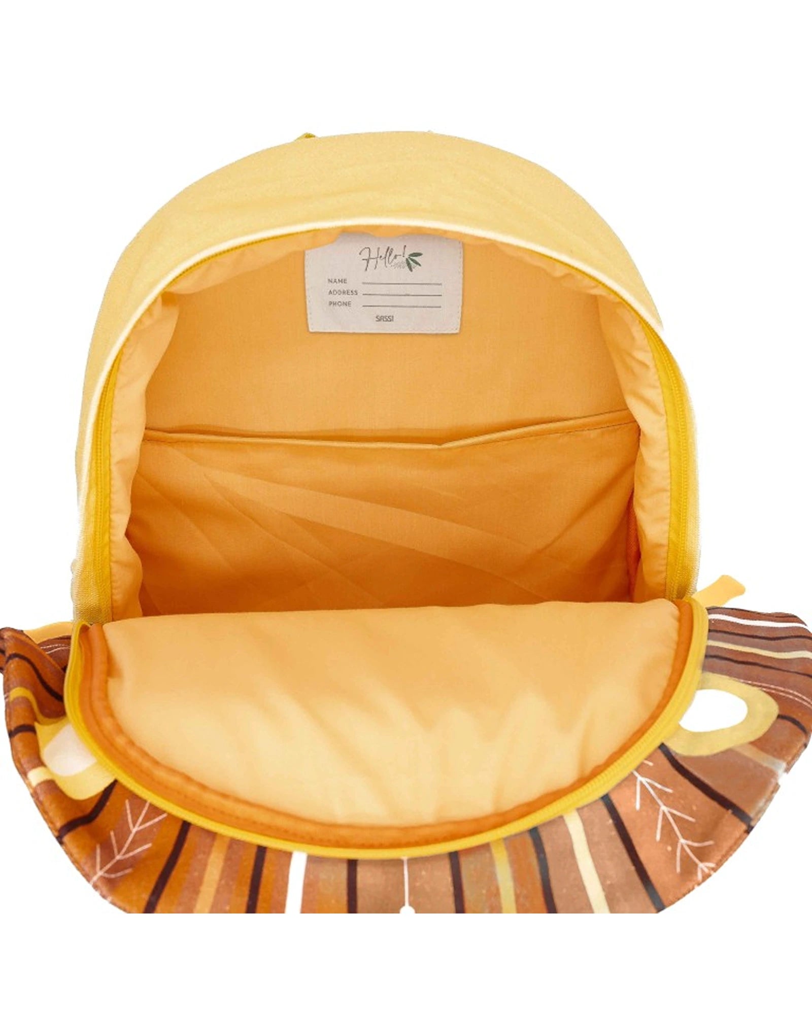 Sassi A4 Junior Cotton Backpack Chompy The Lion