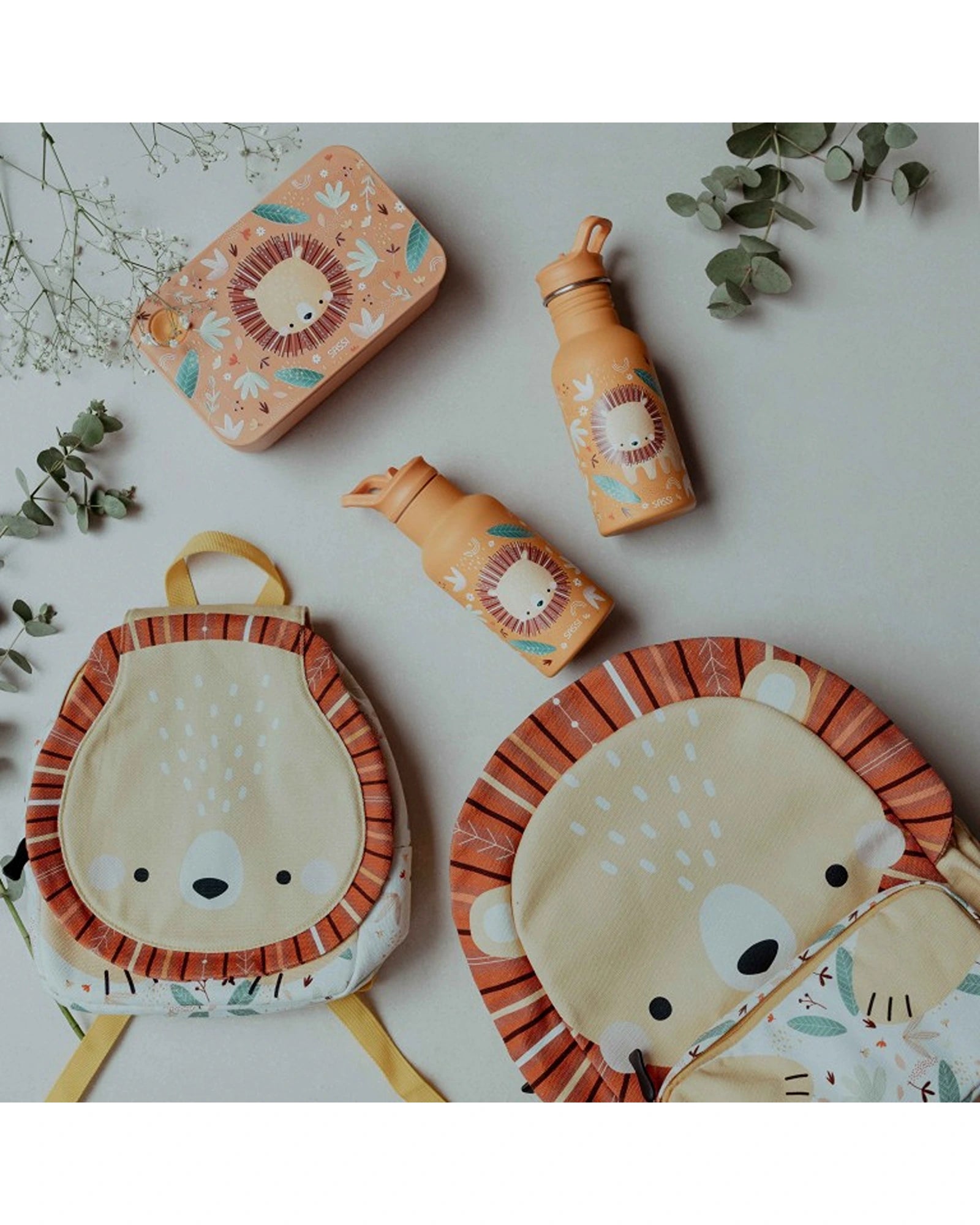 Sassi A4 Junior Cotton Backpack Chompy The Lion