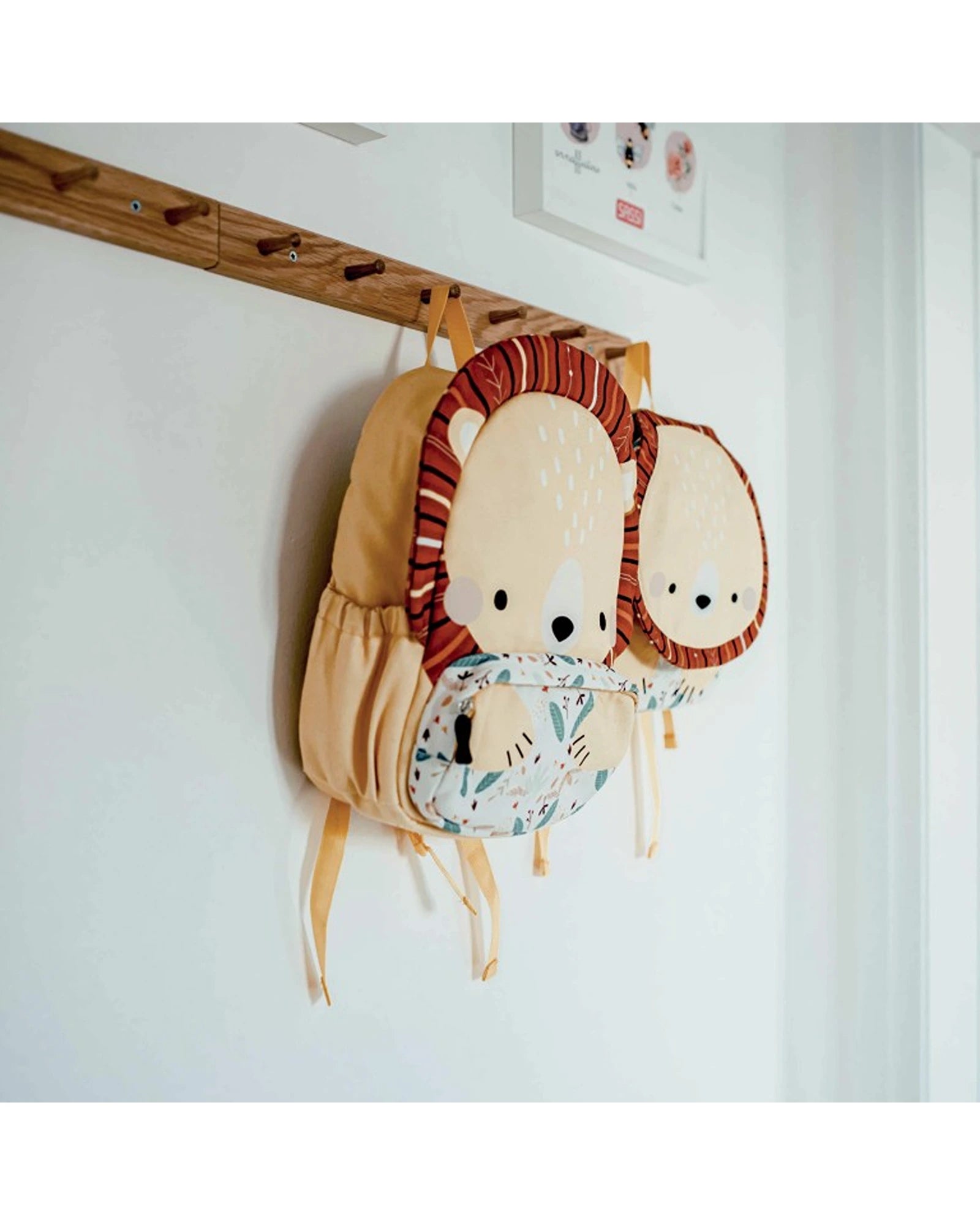 Sassi A4 Junior Cotton Backpack Chompy The Lion