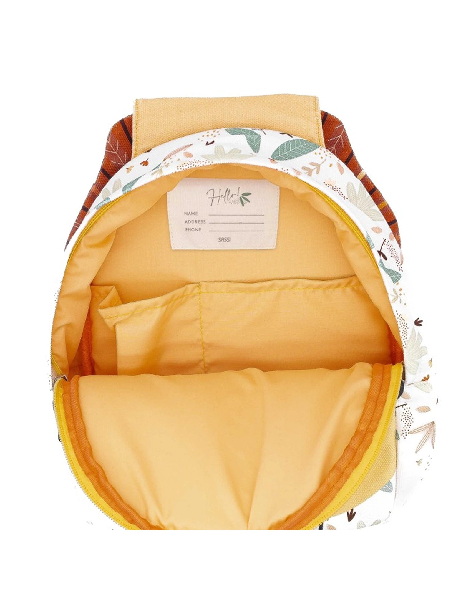 Sassi Cotton A5 Backpack Chompy The Lion