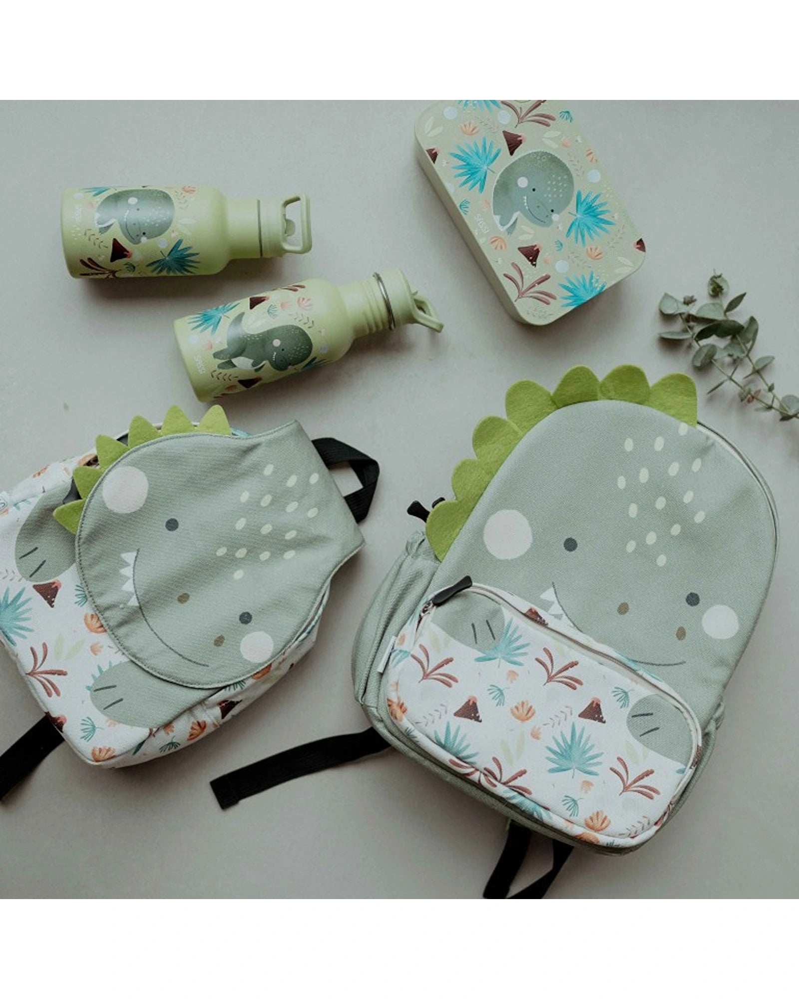 Sassi A4 Junior Cotton Backpack Cracky The Dinosaur