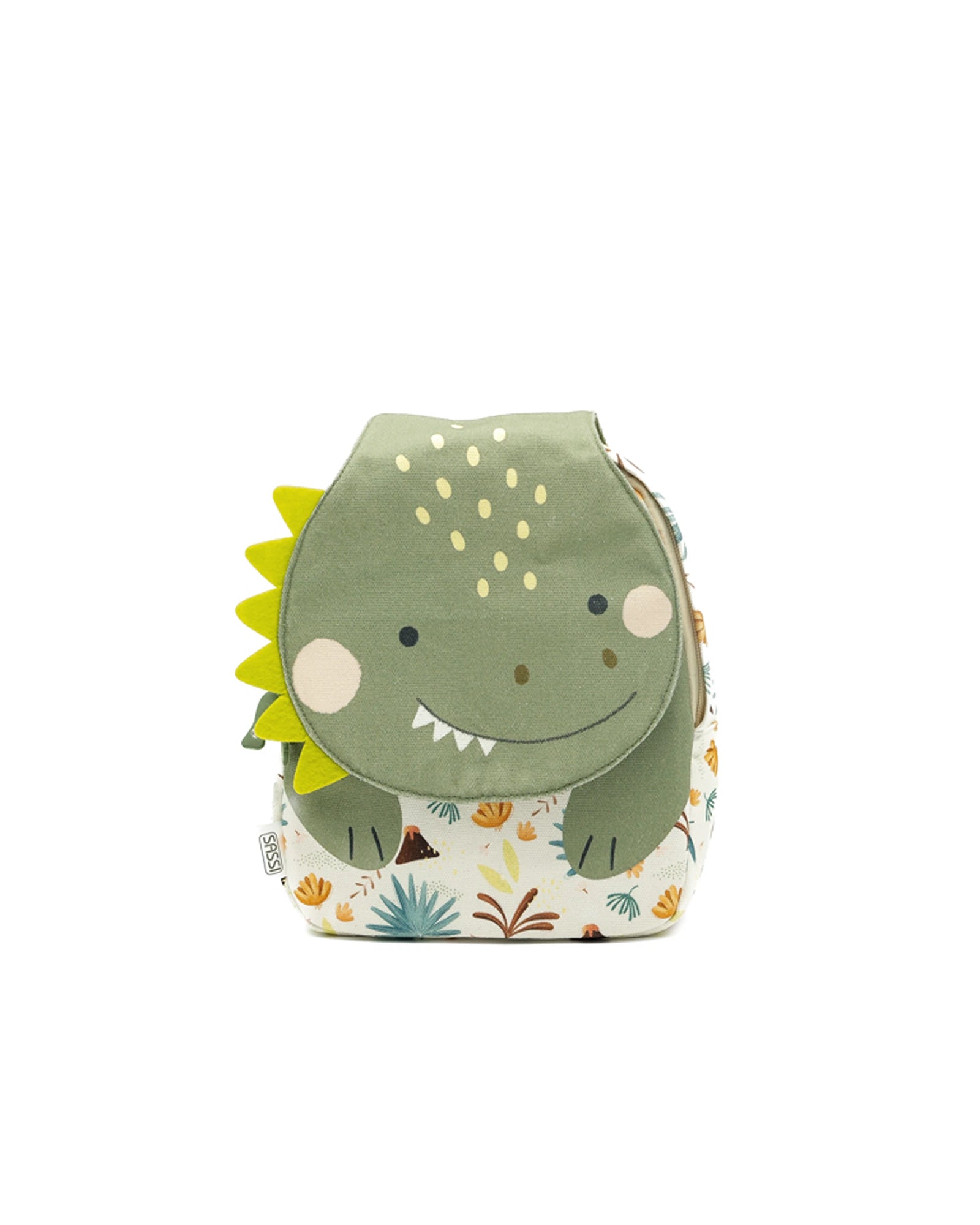 Sassi Cotton A5 Backpack Cracky The Dinosaur