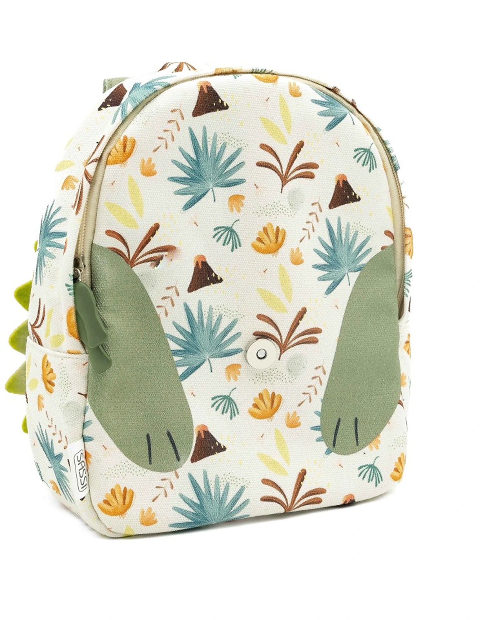 Sassi Cotton A5 Backpack Cracky The Dinosaur