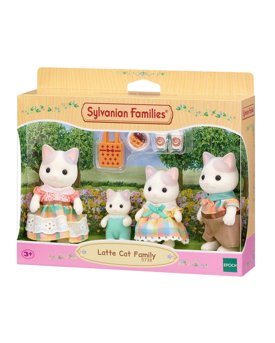 Sylvanian Families Latte Cat Family