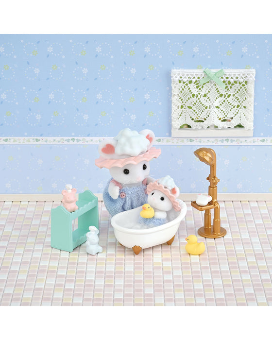Sylvanian Families Bath Time Bubble Siblings