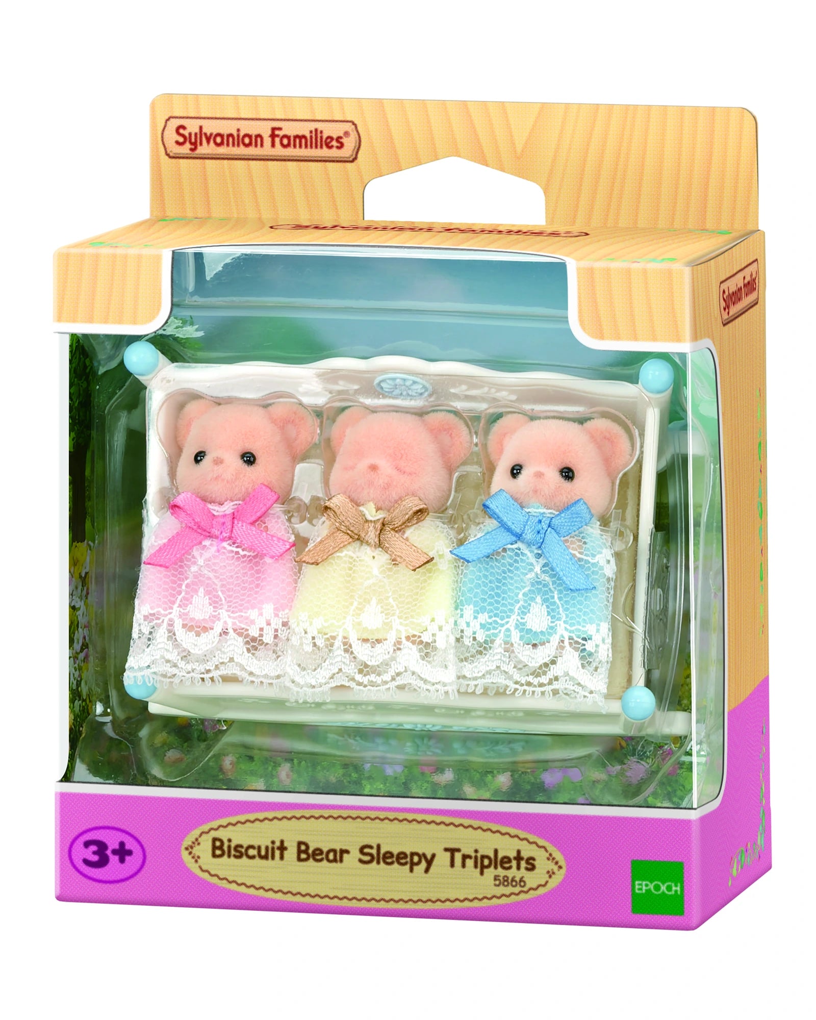 Sylvanian Families - Biscuit Bear Sleepy Triplets