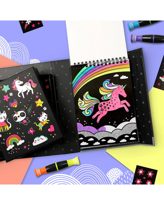 Tiger Tribe Colouring Set Neon Unicorn Friends