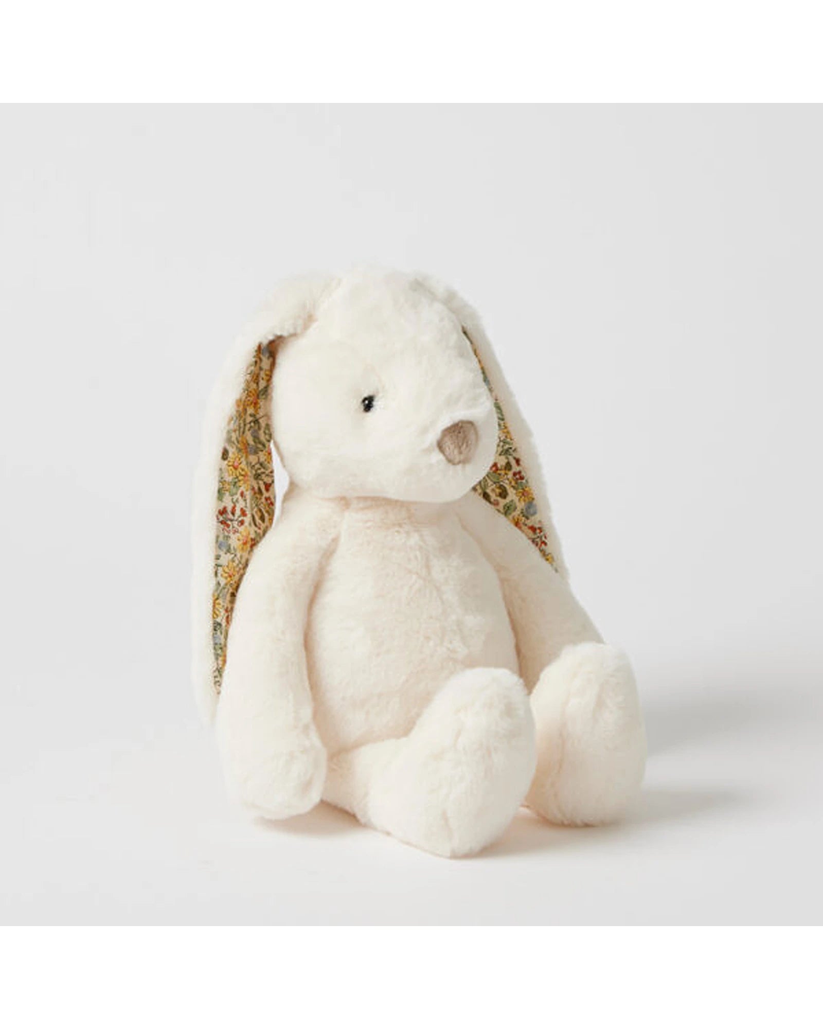 Jiggle and Giggle Floral White Bunny Medium
