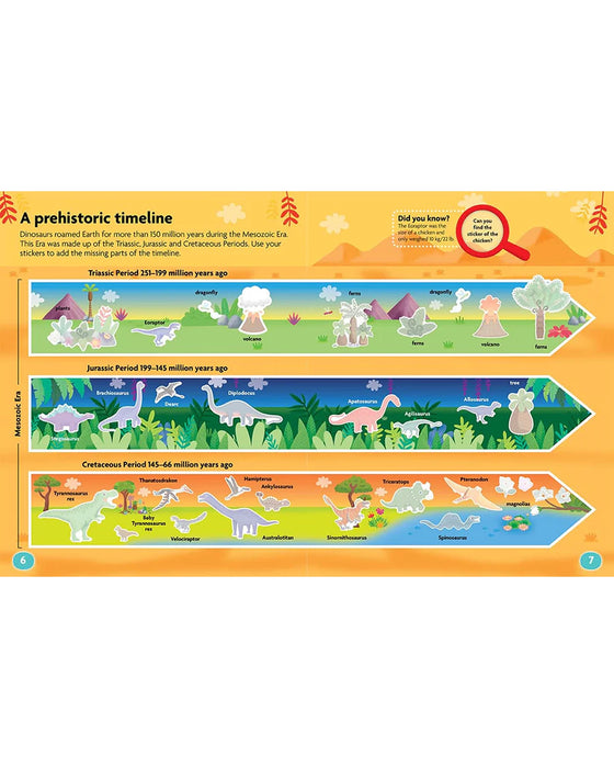 FunFacts Sticker Activity Book Dinosaurs
