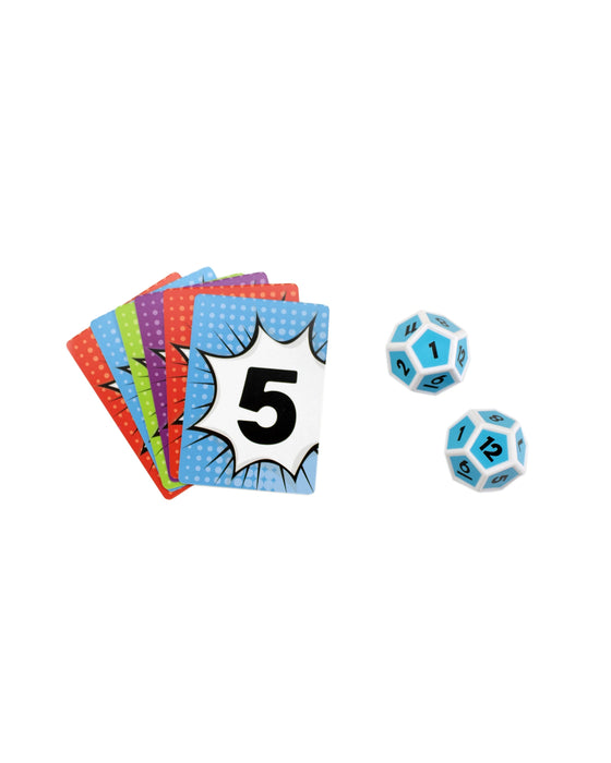 Tinned Game Scholastic Math Match Dice and Card Game