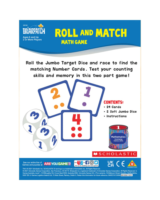 Scholastic Roll and Match Game