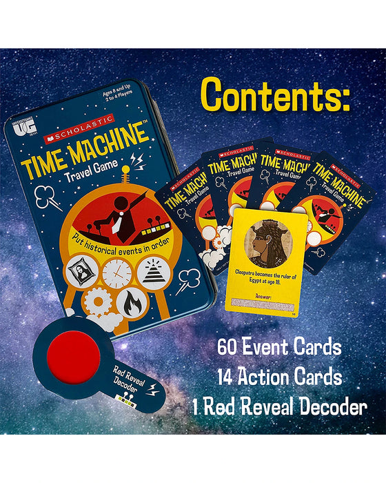Tinned Game Scholastic Time Machine Travel Game