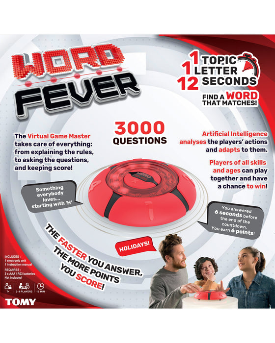 TOMY Word Fever Electronic Game