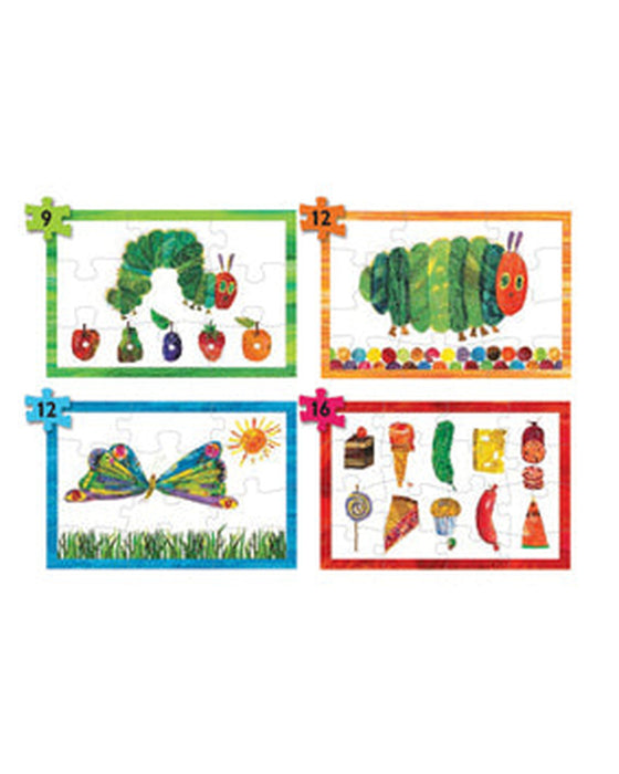 The Very Hungry Caterpillar 4 In 1 Wooden Puzzle Box