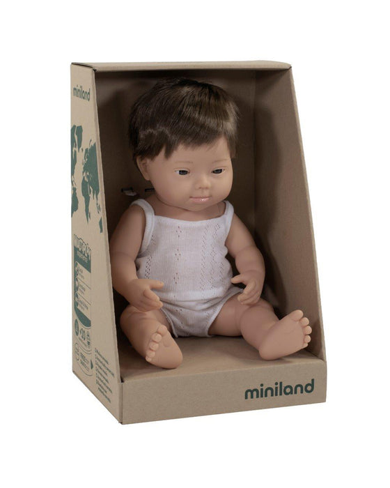 Miniland Caucasion Boy Doll with Down Syndrome