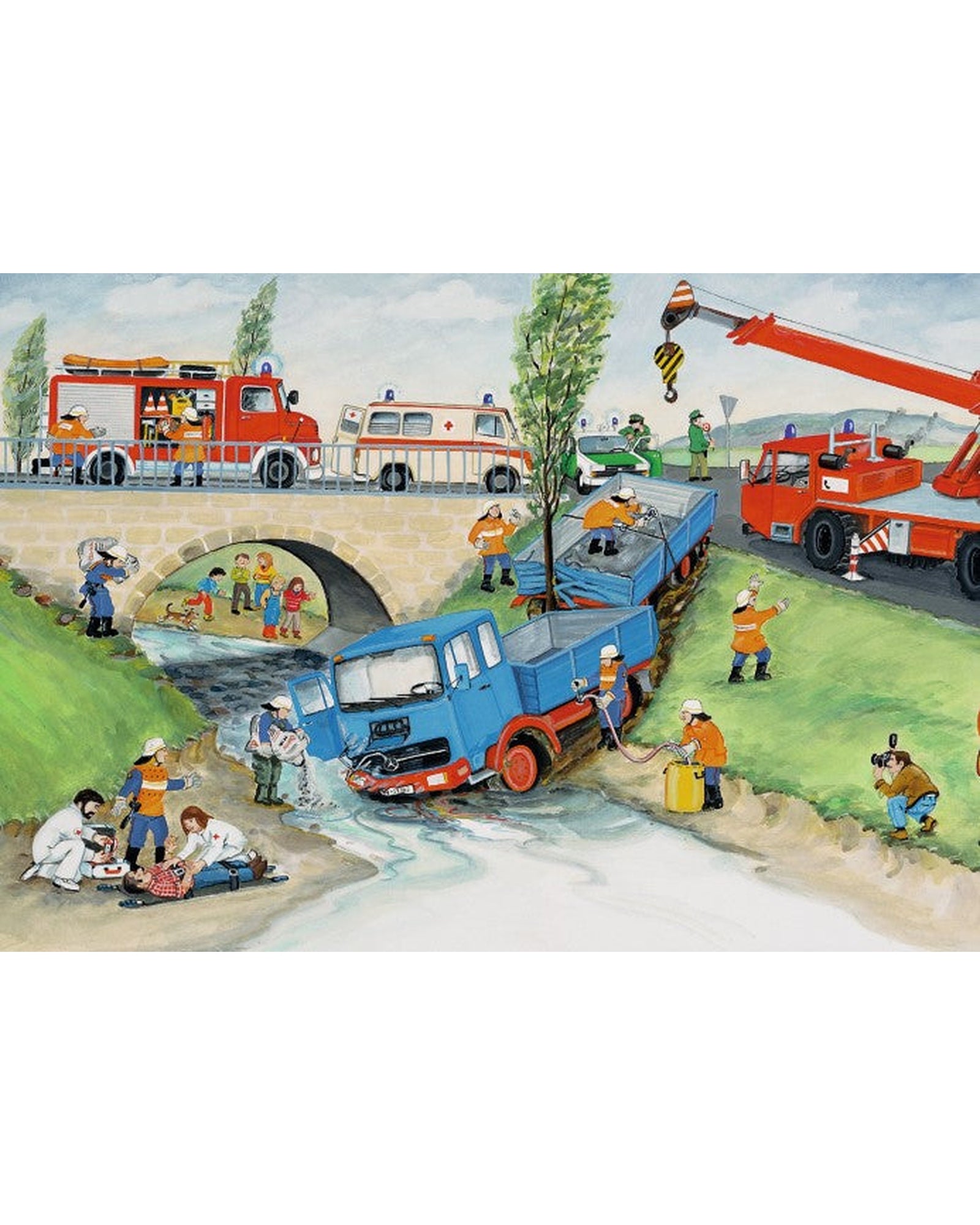 Ravensburger Busy Fire Brigade Puzzle 2X24 Piece