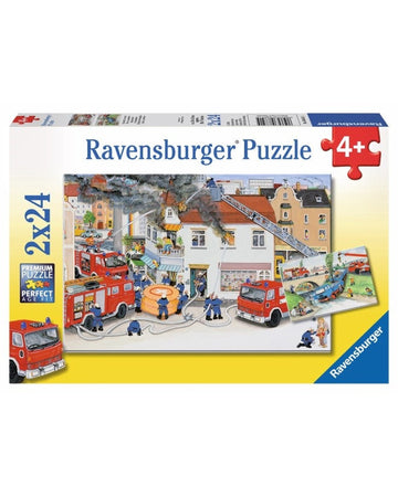 Ravensburger Busy Fire Brigade Puzzle 2X24 Piece