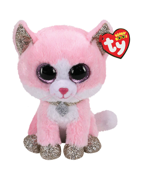 Beanie Boos Fiona Cat Pink Small