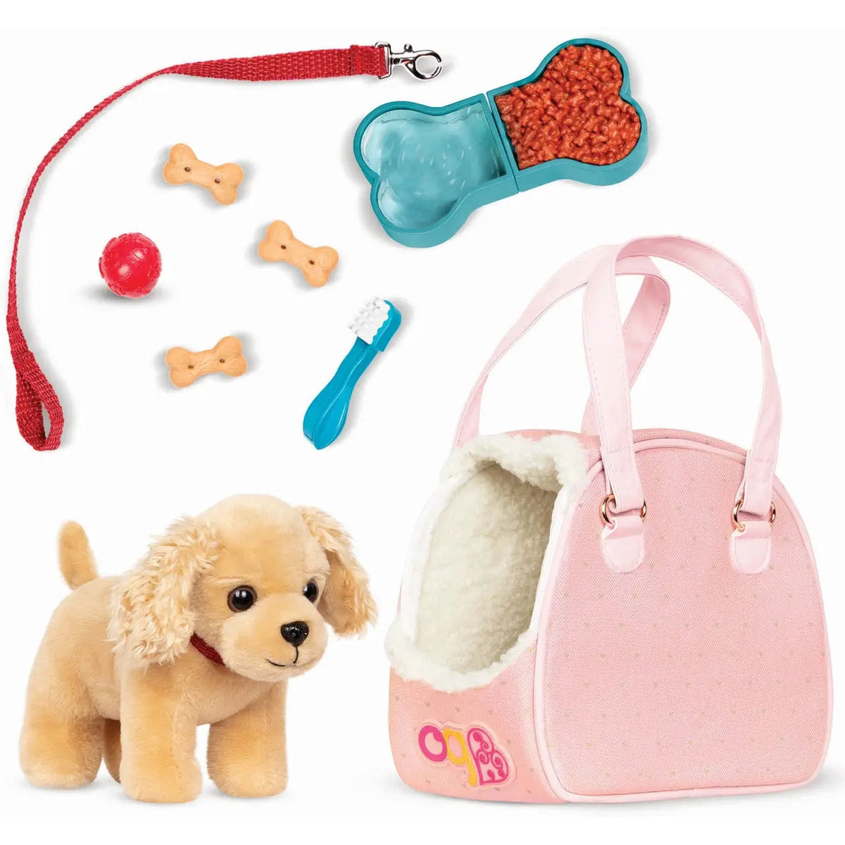 Our Generation 6 Inch Cocker Spaniel Pup with Bag and Accessories Kidstuff