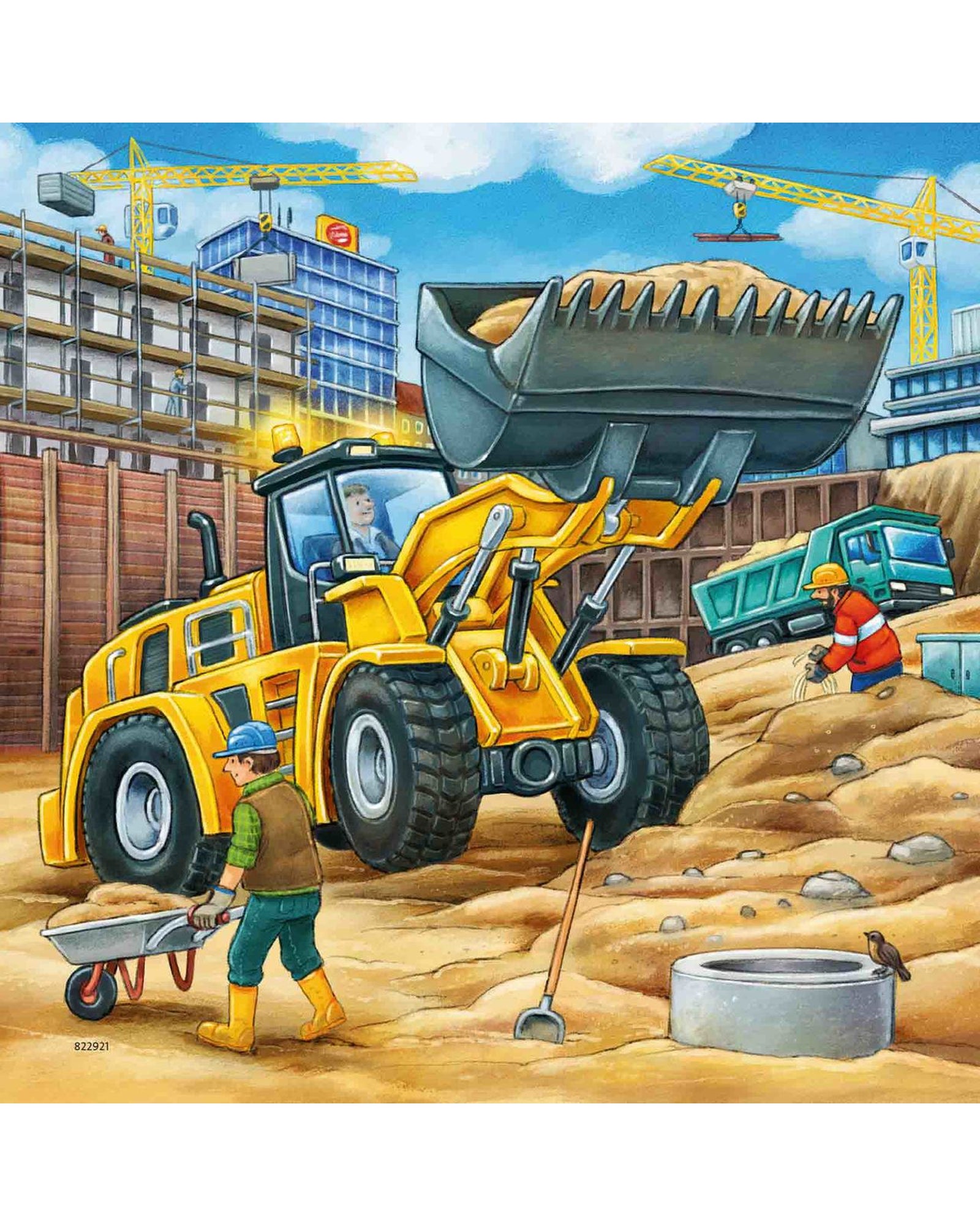 Ravensburger Construction Vehicle Puzzle 3X49 Piece