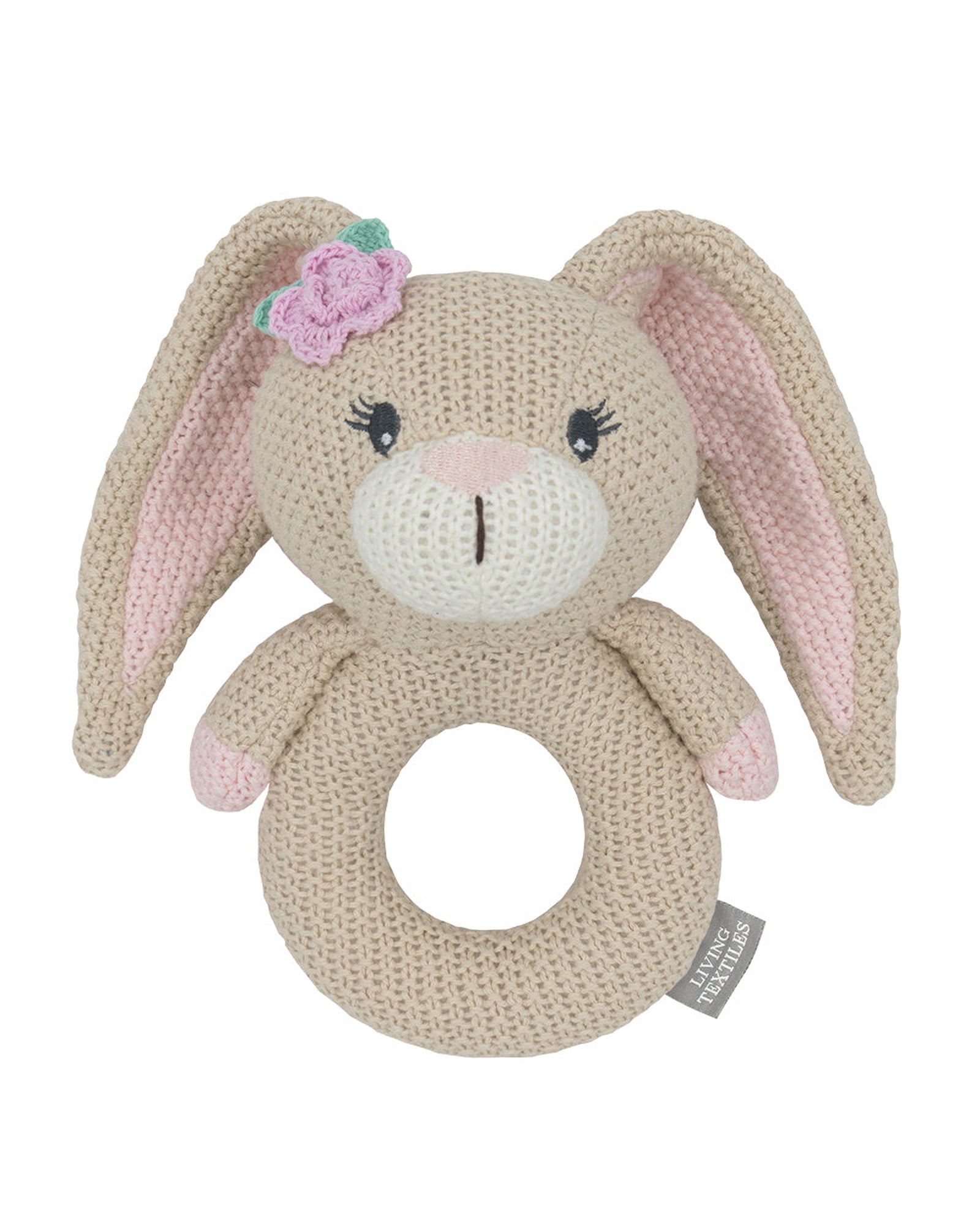 Knitted Ring Rattle Amelia the Bunny