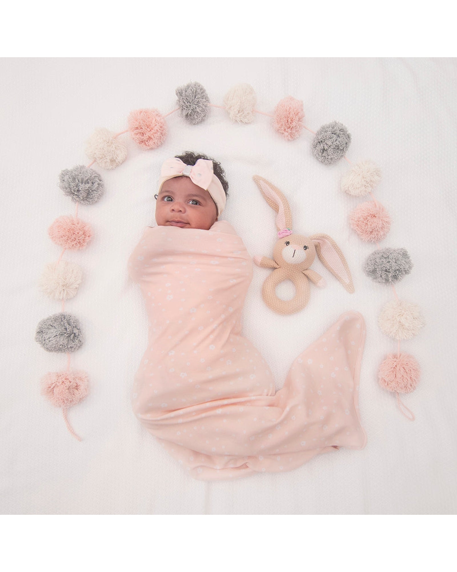 Knitted Ring Rattle Amelia the Bunny