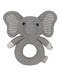 Knitted Ring Rattle Mason the Elephant