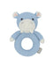 Knitted Ring Rattle Henry the Hippo