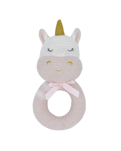 Kenzie The Unicorn Knitted Rattle