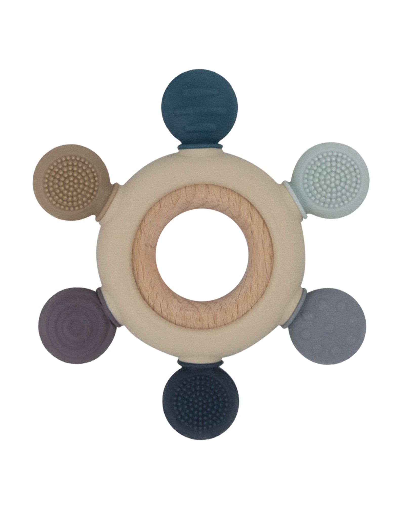 Multi Surface Teething Wheel Steel Blue