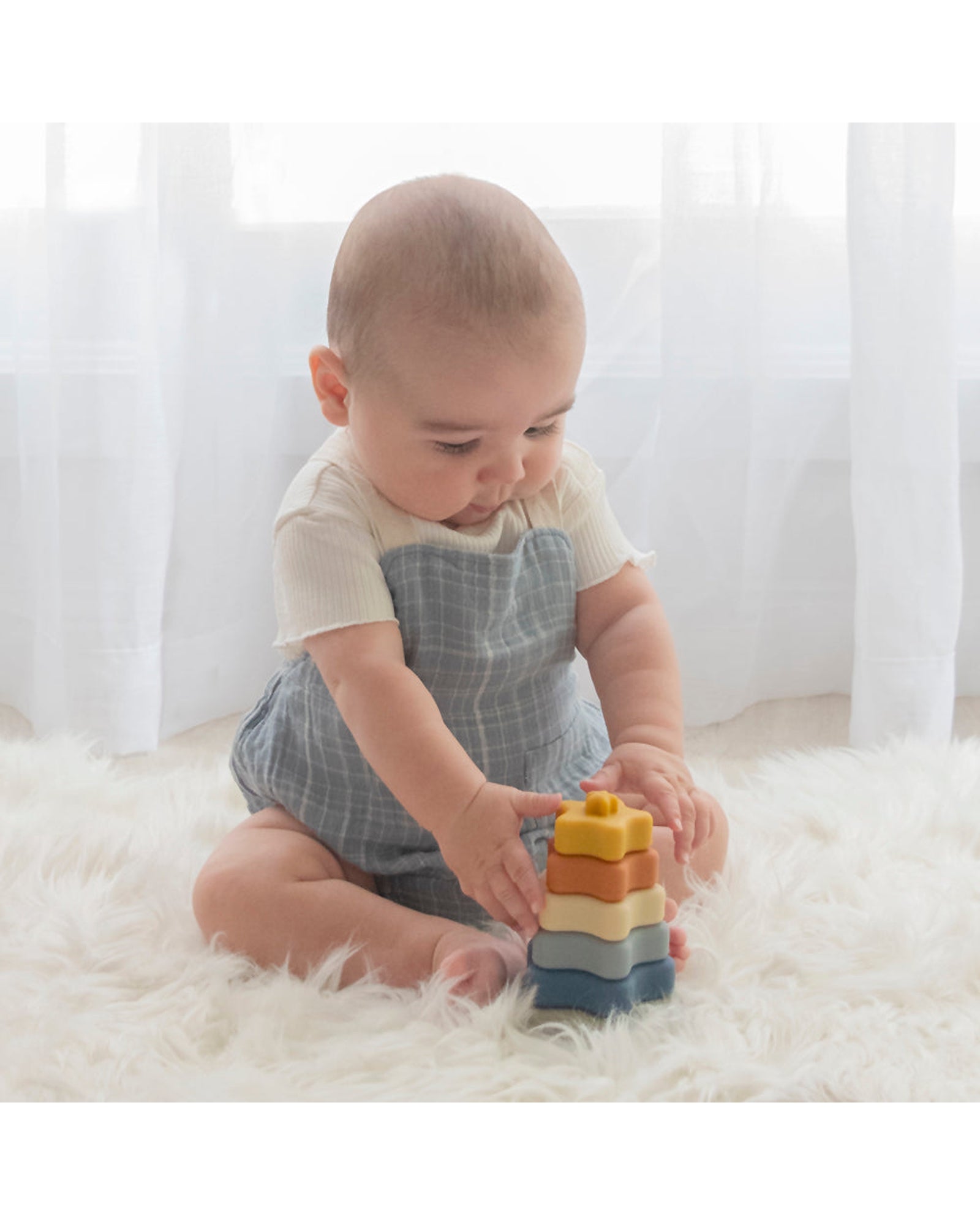 Silicone Star Stacking Tower